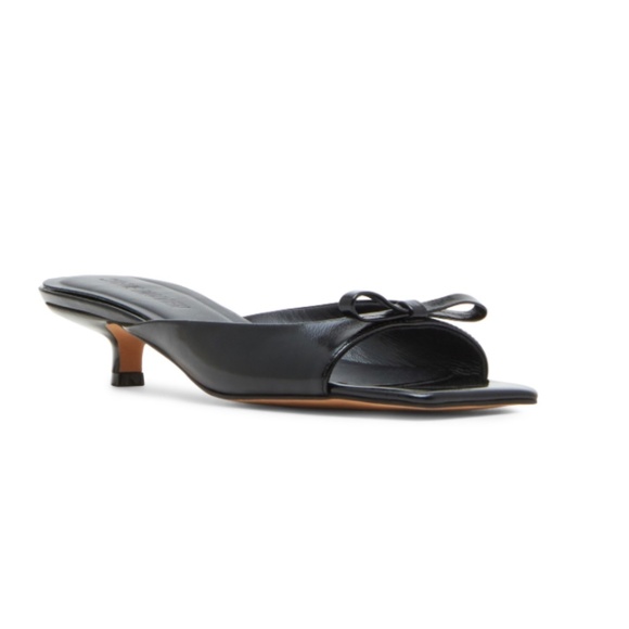 Steve Madden Meme Women's Sandals Black Leather : 6 M, Canvas/Rubber NWT - Picture 1 of 4